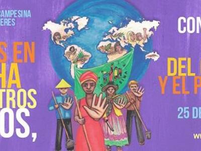 #25Nov: ¡Campesinxs en lucha por nuestros derechos, contra el virus del capitalismo y el patriarcado!