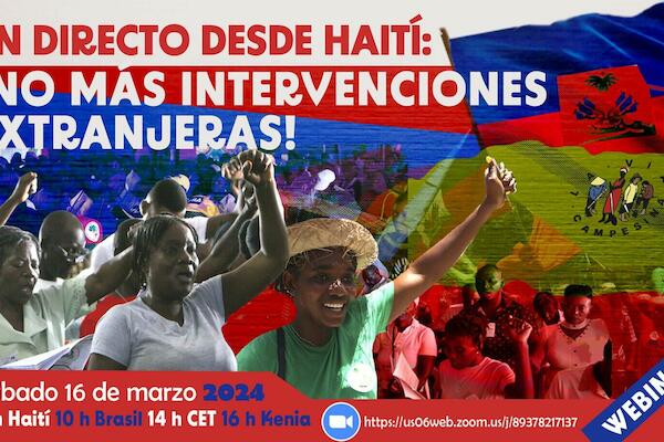 Webinario | En directo desde Haití: ¡No más intervenciones extranjeras!