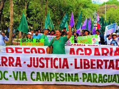 Campesinos se movilizaron por el Día de los Derechos Humanos