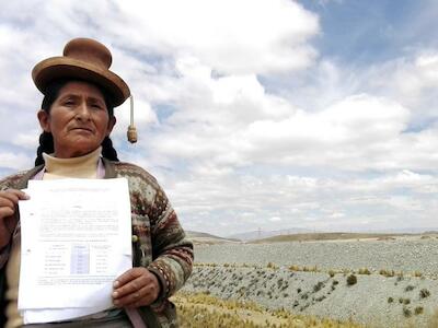 - Foto tomada del sitio web Conflictos Mineros - Perú