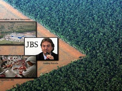 La empresa ganadera brasilera JBS que está destruyendo la Amazonía