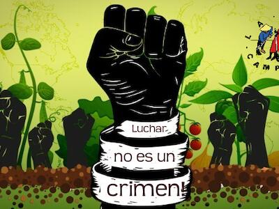 Declaración en contra de la criminalización, persecución, judicialización de la lucha por la defensa de la vida, los derechos, los territorios, el agua, las semillas y la madre tierra