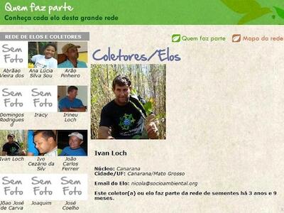 Rede de Sementes do Xingu estreia site  