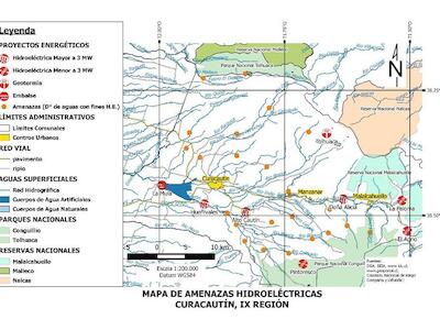 mapa hidroelectricas