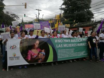 marcha de mujeres - HONDURAS