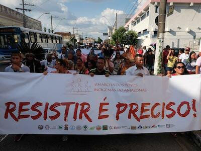 “Amazonas não tem um projeto para nossas vidas”, diz liderança na 5ª. Marcha Indígena, em Manaus