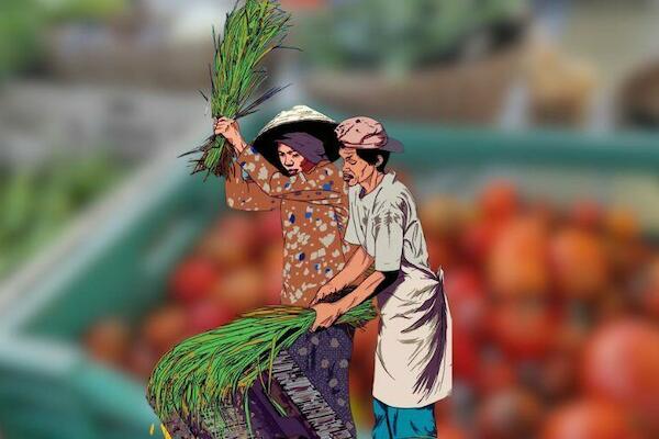 Ilustración compartida en el 3er Foro Global Nyéléni: Cultivar o morir, Chardonnoir.