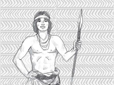 Sem designação de autor | Crédito: Ilustrações publicadas na Cartilha da Câmara dos Deputados quando Sepé foi incluído no Panteão dos Heróis da Pátria