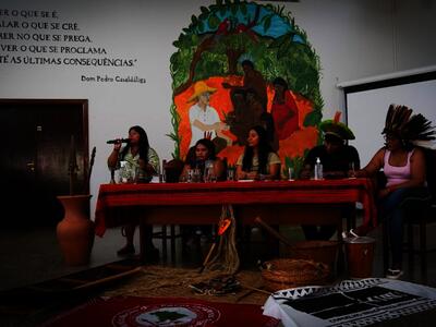 O encontro compartilhar estratégias de resistência frente à mineração, que violenta centenas de territórios no país. Foto: Hellen Loures/Cimi