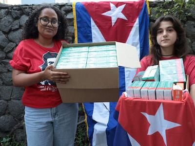 Campanha de solidariedade envia primeiro carregamento de medicamentos à Cuba