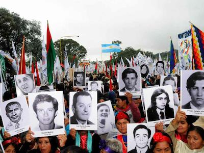 Movilización por las víctimas de La Noche del Apagón. Foto: argentina.gob.ar