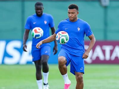 Mbappé participa do treino da seleção francesa na Copa do Mundo 2026 | Crédito: Buda Mendes/Getty Images/AFP