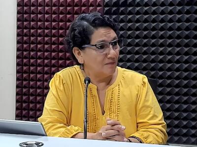 Lourdes Palacios, de COFAPPES, criticó que el Estado salvadoreño no respete las Reglas Nelson Mandela en las cárceles y que no garantice los derechos humanos de las personas privadas de libertad. Foto Diario Co Latino / YSUCA/Cortesía