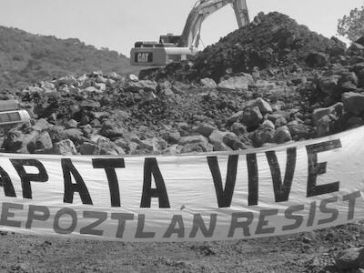 Impactos, afectaciones y amenazas que está sufriendo Tepoztlán han sido denunciados por sus habitantes desde hace décadas. Foto: Casa Tecmilco.