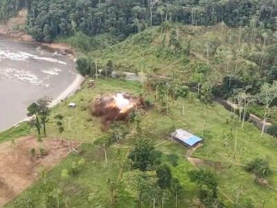 Acciones de las fuerzas armadas del Ecuador en la frontera con Colombia, marzo de 2026. Imagen: @FFAAECUADOR