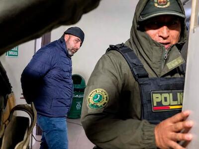 Fernando Cerimedo momentos después de su detención en Bolivia.