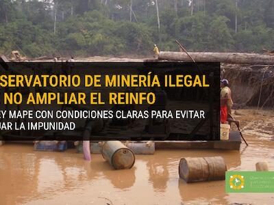 Ejecutivo buscaría perpetuar la minería informal