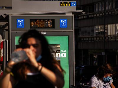 Verano con altas temperaturas en el centro de Madrid. No CC David F. Sabadell