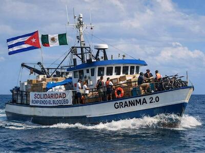 El 'Granma 2.0', símbolo de que pese al cerco, Cuba no está sola