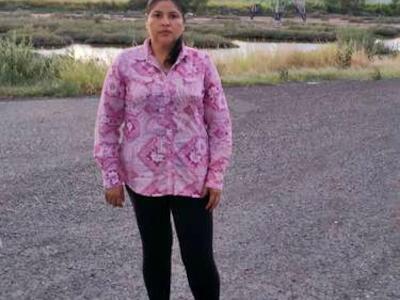  Melina Maldonado Sandoval, indígena mayo-yoreme y quien lidera la defensa de la bahía de Ohuira, Sinaloa, donde se construye una planta de amoniaco con capital alemán.Foto La Jornada