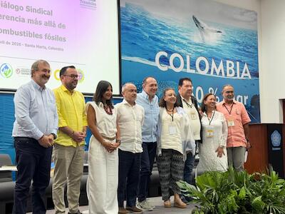El sindicalismo regional se fortalece en Santa Marta en la Conferencia «Más allá de los combustibles fósiles»