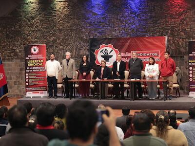 En la ciudad de Quito se llevó a cabo el Congreso de la CEDOCUT, organización afiliada a la Confederación Sindical de los trabajadores y trabajador...