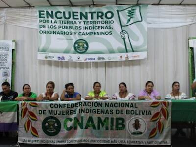 Encuentro Tierra y Territorio debate acciones para enfrentar Ley 1720 mientras la marcha de Pando avanza