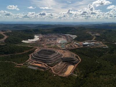 Área de operação da Serra Verde, com expectativa inicial de mais de 25 anos de exploração. Foto: José Cícero / Agência Pública