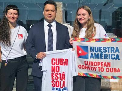 Inicia viaje a La Habana el Convoy Europeo de Solidaridad con Cuba