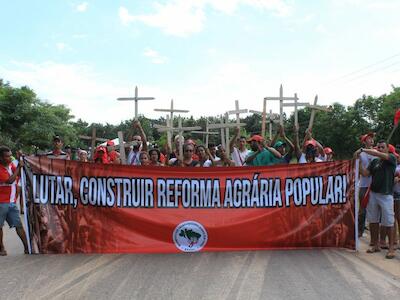 Acampamento Pedagógico da Juventude em 2016, na Curva do S. Foto: Eriuz Tiaraju