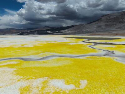 Salar de Gorbea, una de las rarezas naturales de Chile, ahora queda momentáneamente desprotegido por el gobierno de Kast. Foto: Roberto Lagos