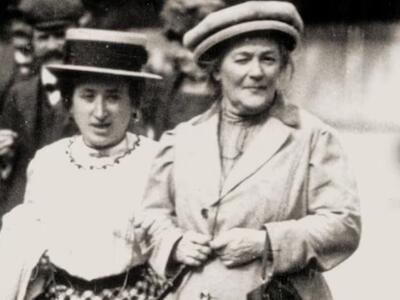 Foto: Clara Zetkin y Rosa Luxemburgo, inseparables. 