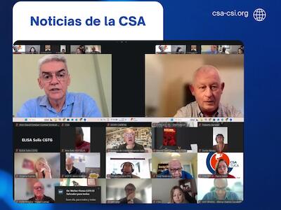 La CSA y la CSI llaman a la movilización sindical internacional en defensa de la paz y la soberanía, y contra la agresión militar de los EE. UU. co...