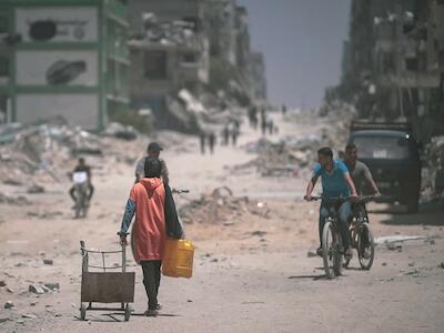 Una imagen tomada dentro de la Franja de Gaza en febrero de 2025. / Jaber Jehad Badwan