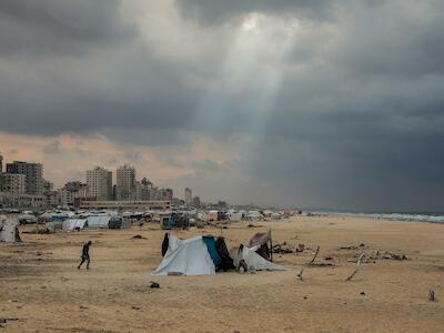 Foto de Unicef. Estado actual de la plaza de Gaza, donde supuestamente Israel y Estados Unidos pretenden levantar un resort.