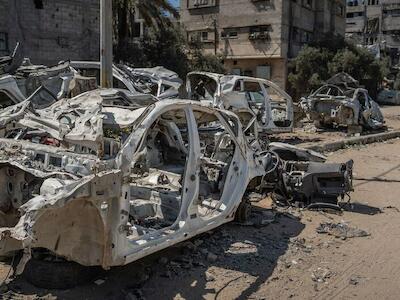 © WFP/Maxime Le Lijour El programa de la ONU para el Desarrollo Buena parte de Gaza se encuentra en ruinas.