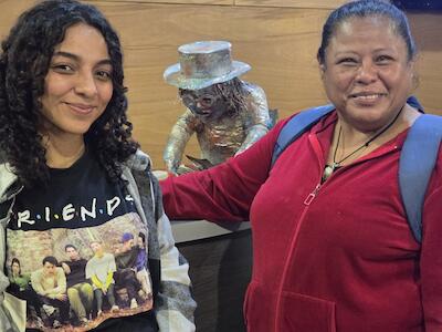 Las compañeras Mariana Nájera, a la izquierda, y Vilma Sor, a la derecha. Son integrantes de Serjus, que es una organización de la REDSAG en Guatemala. Foto: Leonardo Melgarejo