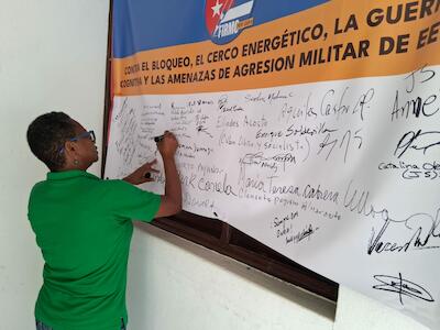 La región Caribe de la CLOC/LVC en solidaridad con Cuba 