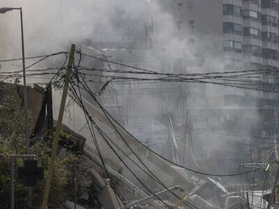 © WFP/Alfredo Zuniga El programa de la ONU para el Desarrollo Un edificio en Beirut, Líbano, se encuentra en ruinas después de ser alcanzado por un misil.