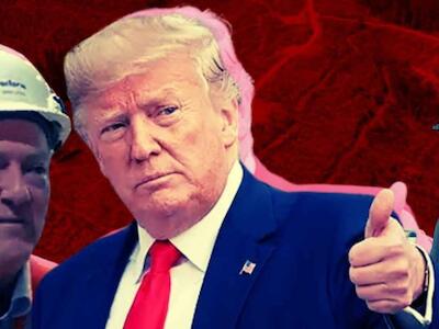 En la imagen principal (de izquierda a derecha): Eduardo Hochschild Beeck, Donald Trump y Andrea Nicolaj