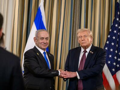 Donald Trump y Benjamin Netanyahu durante la presentación de su plan de paz para Gaza. Foto: The White House.