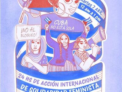 Na próxima terça-feira (7) a Marcha Mundial das Mulheres (MMM) lança iniciativa global de 24 horas de solidariedade em apoio às mulheres cubanas. | Crédito: Marcha Mundial das Mulheres