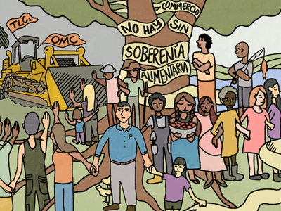 MC14: La Vía Campesina exige el fin del sistema comercial liderado por la OMC y un cambio urgente hacia la soberanía alimentaria