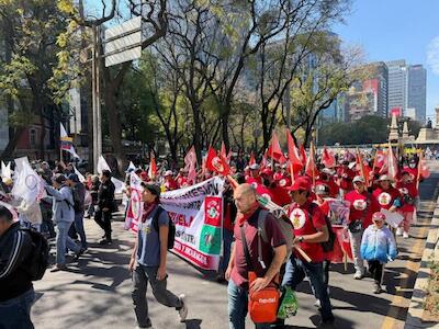 Movilización popular contra la agresión imperialista de EEUU contra Venezuela, México, Cuba, Colombia y Nicaragua