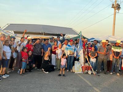 Movimiento ¡Aquí no! celebran 100 días de plantón en Topolobampo