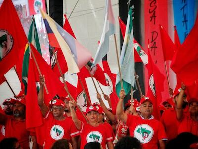 Posse da direção e coordenação nacional do MST. Foto: Laís Alanna