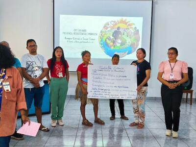 Nos momentos de escuta, reflexão, partilha e roda de diálogo, orientados por mulheres da Comissão Pastoral da Terra, foram abordados temas centrais à realidade vivida pelas participantes. Foto: Acervo CPT