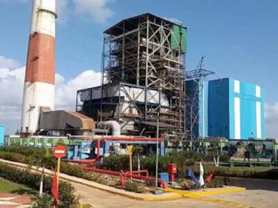Planta de generación de energía en Cuba. Foto: @CubaMINREX