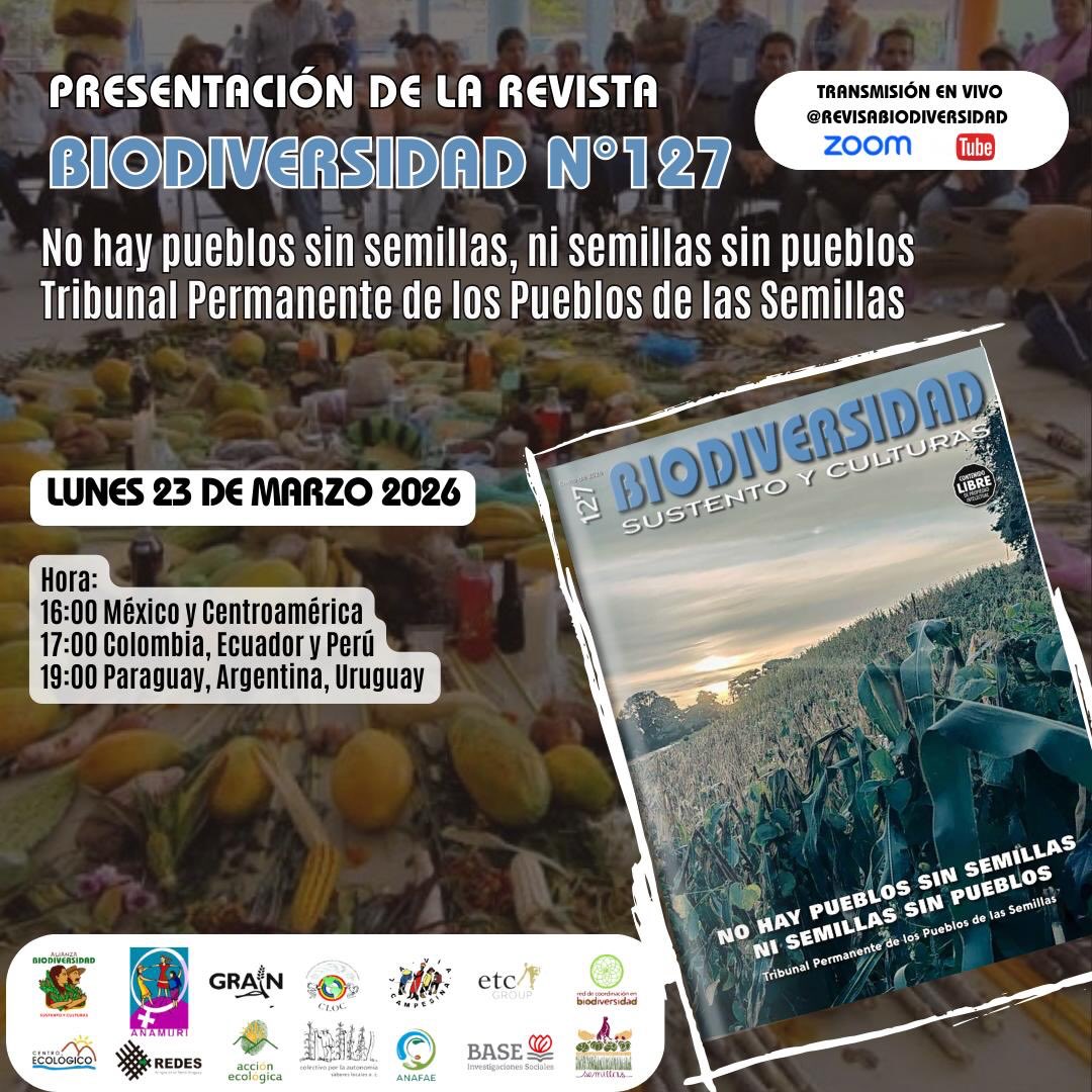 Presentación de la revista Biodiversidad, sustento y culturas #127