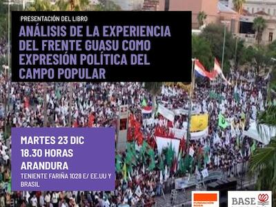 Presentación del libro sobre la experiencia del Frente Guasu